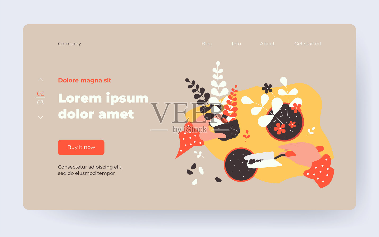 女人母株插画图片素材