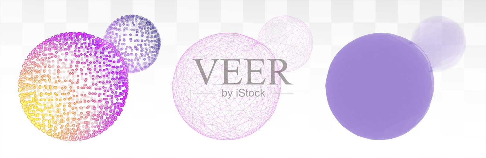 向量抽象形式。明亮的颜色和亮点。霓虹灯彩虹。插画图片素材