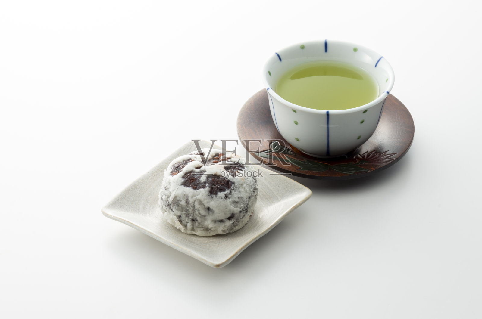 日本绿茶和日本甜品照片摄影图片