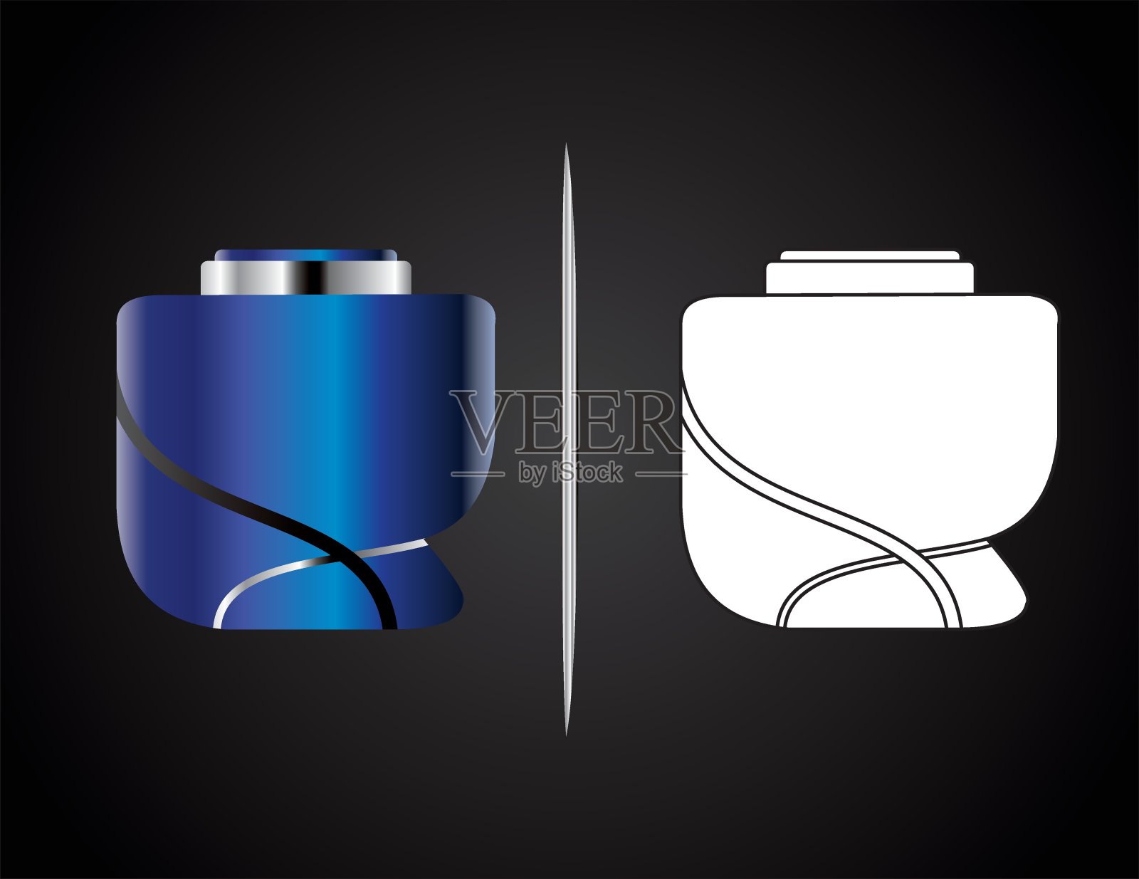 每日香水和化妆品瓶插图插画图片素材