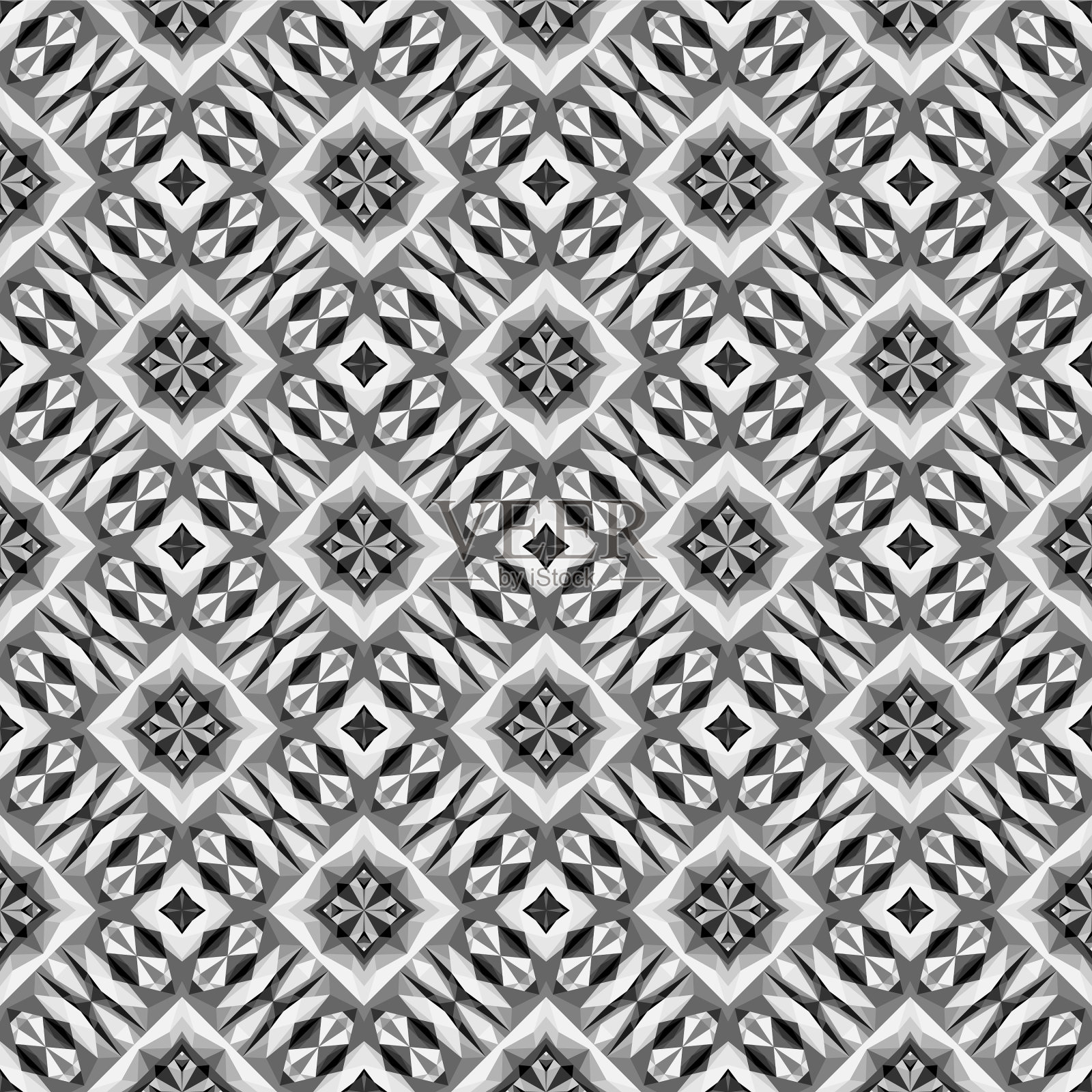 RGB几何无缝图案点缀插画图片素材