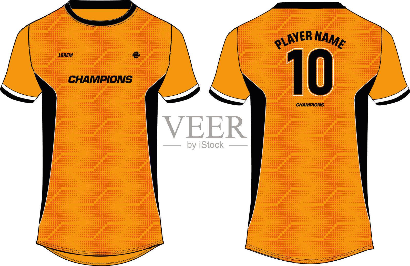 运动衫t恤设计概念模板插画图片素材