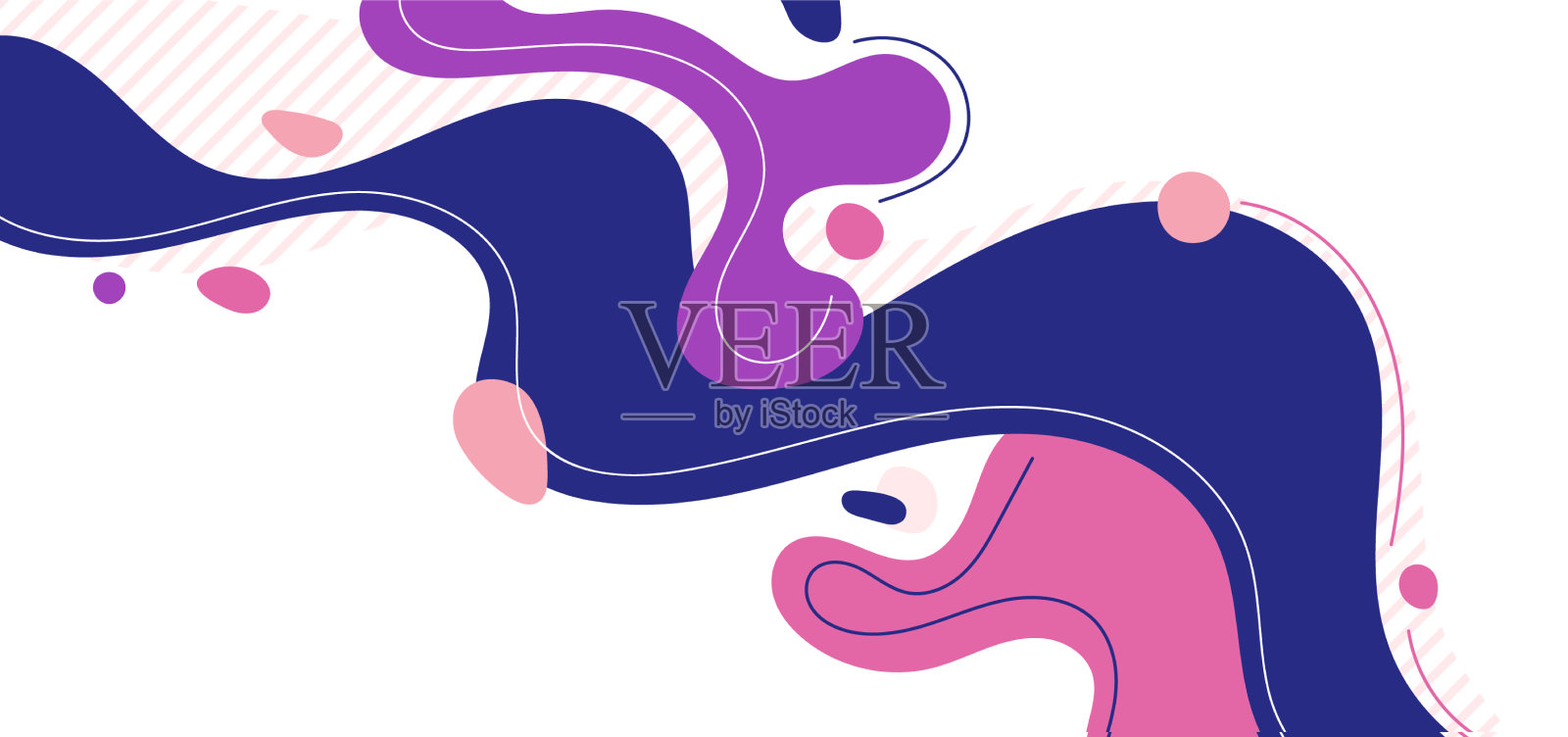 抽象现代背景流体动态形状插画图片素材