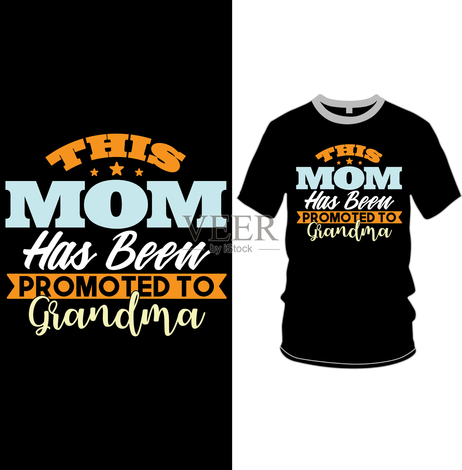 提升给奶奶送礼的想法插画图片素材