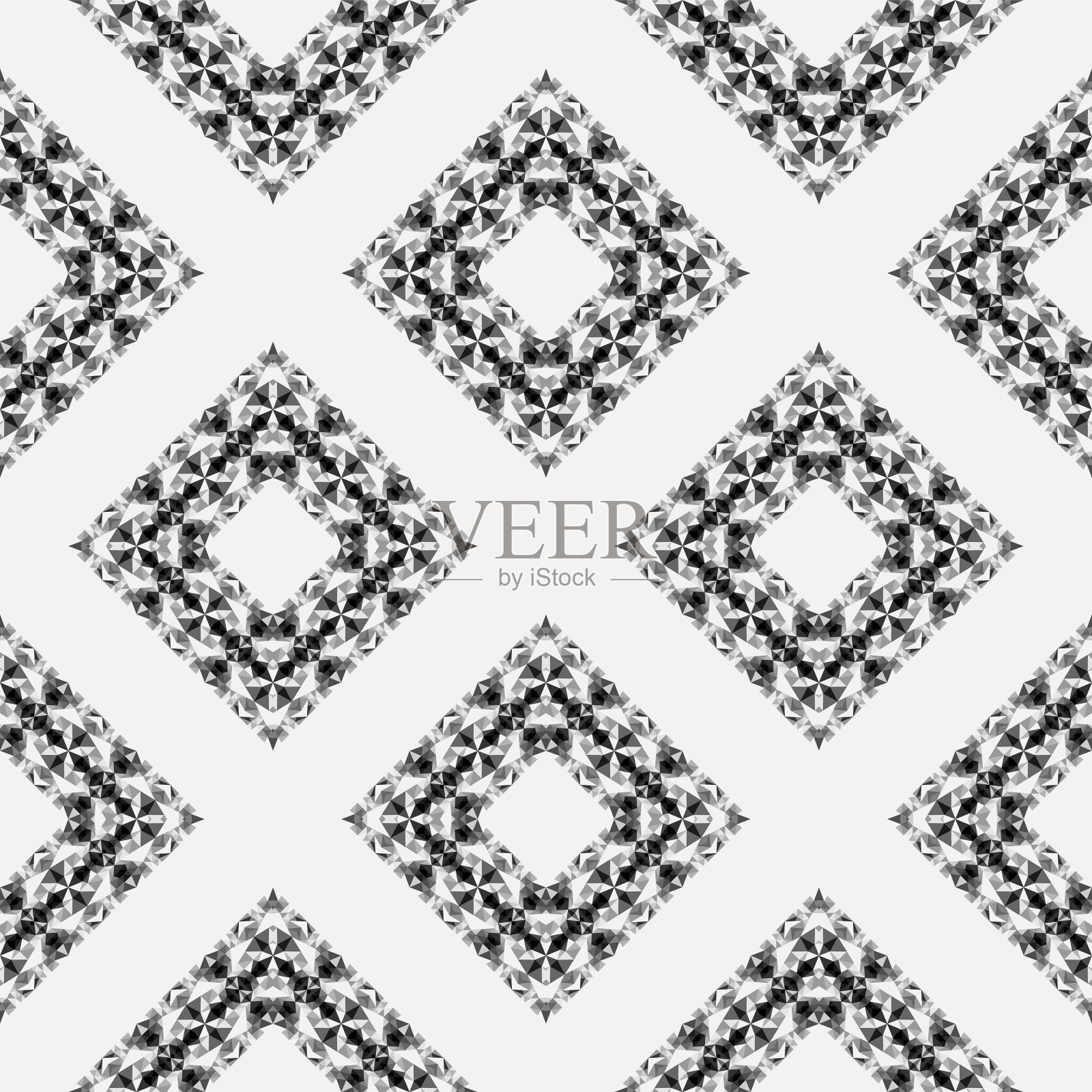 RGB几何无缝图案点缀插画图片素材