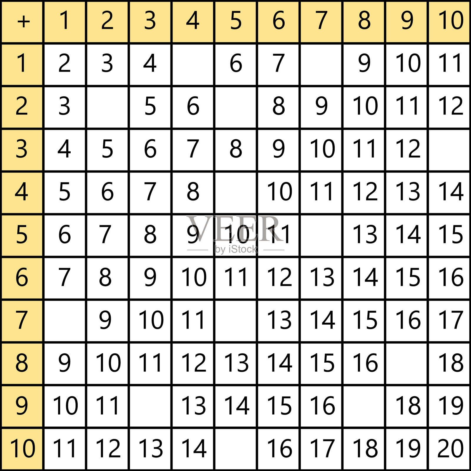 添加表学校与插画图片素材