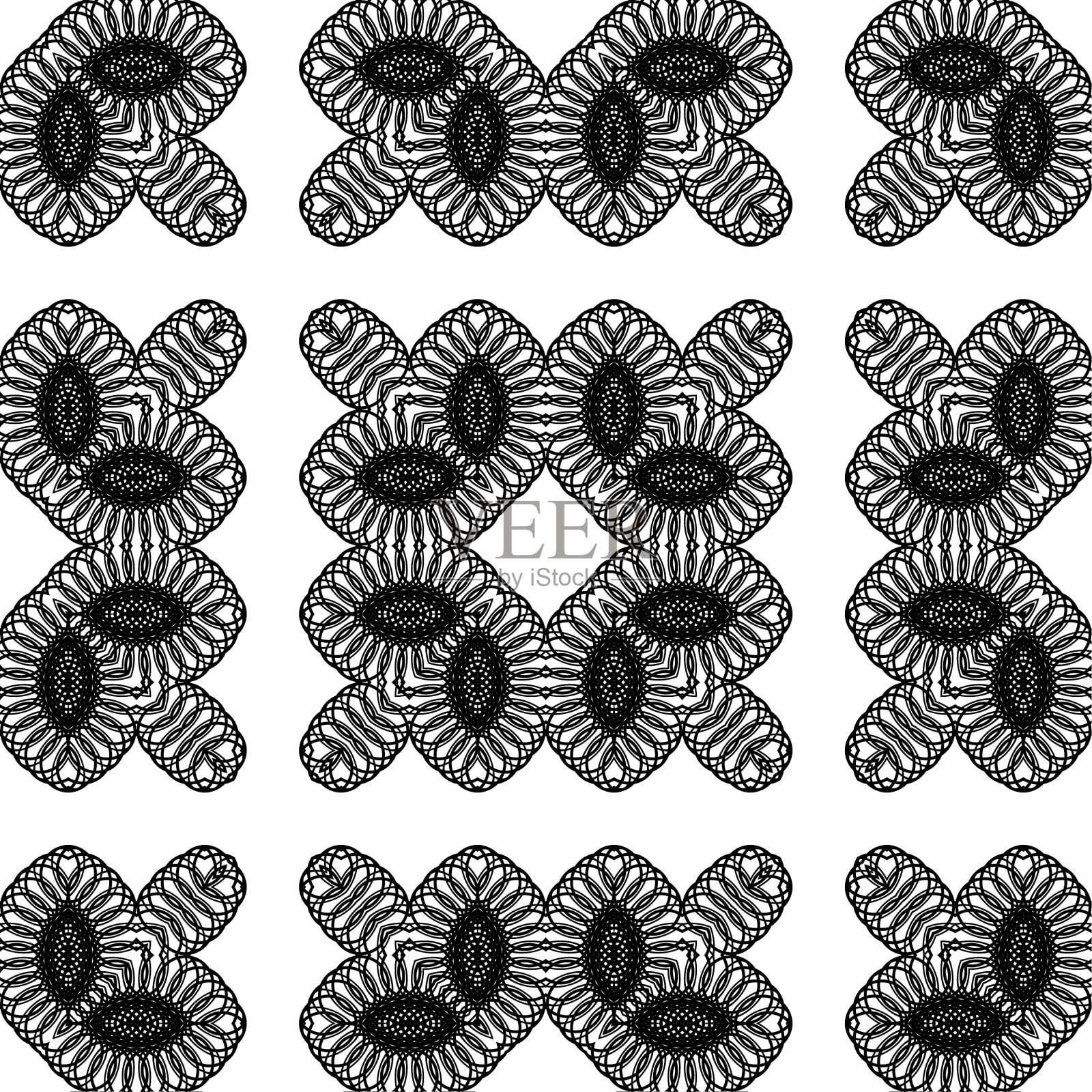 设计无缝花边装饰图案插画图片素材