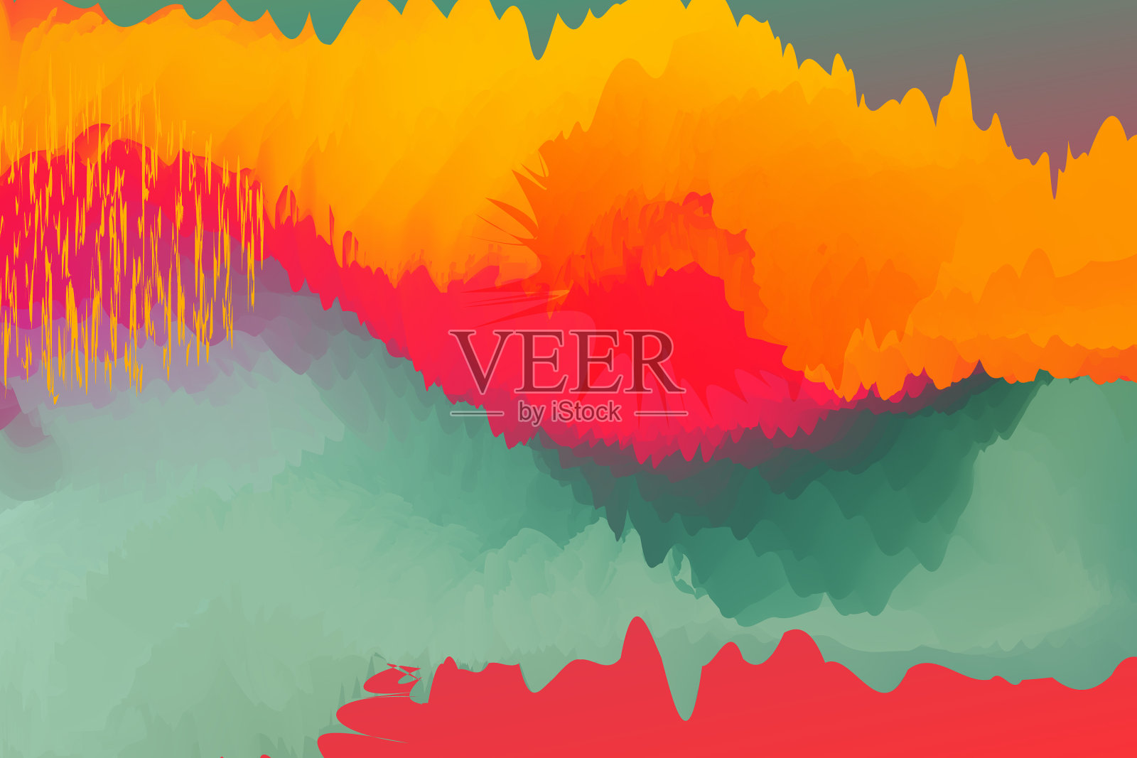 大理石背景纹理与液体插画图片素材