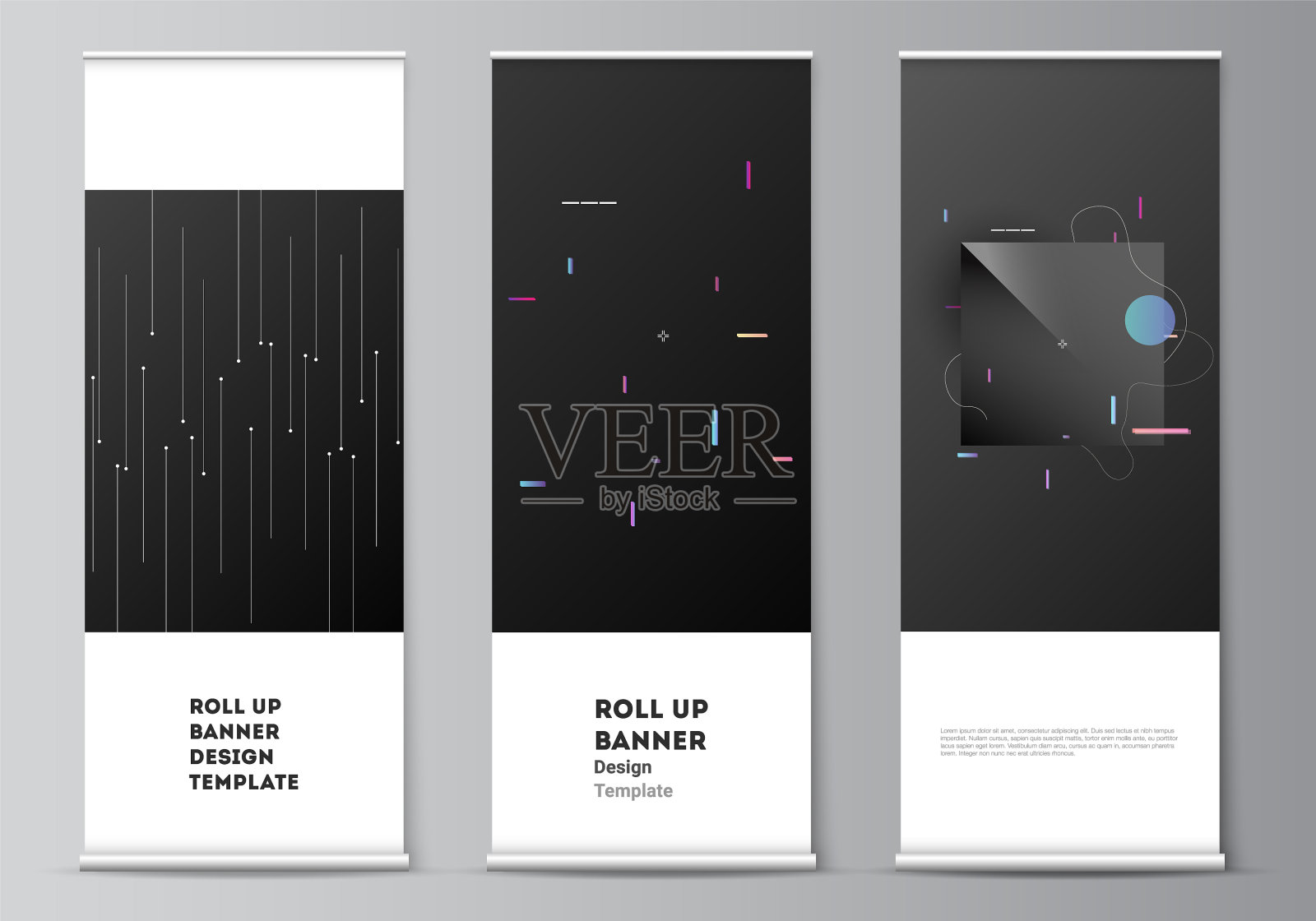 布局卷模型设计模板插画图片素材