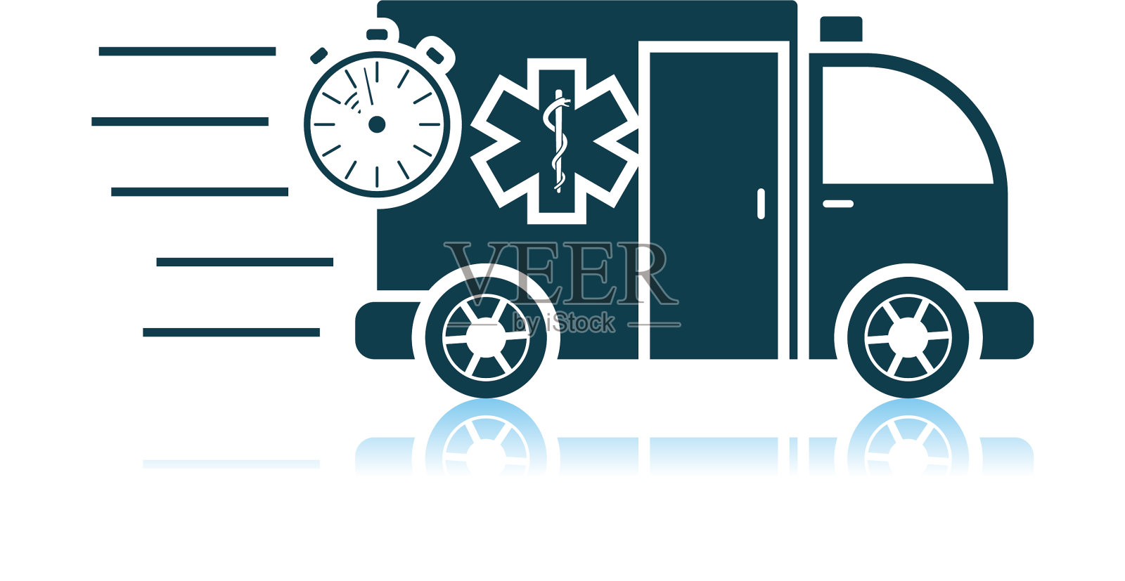 快速救护车图标插画图片素材