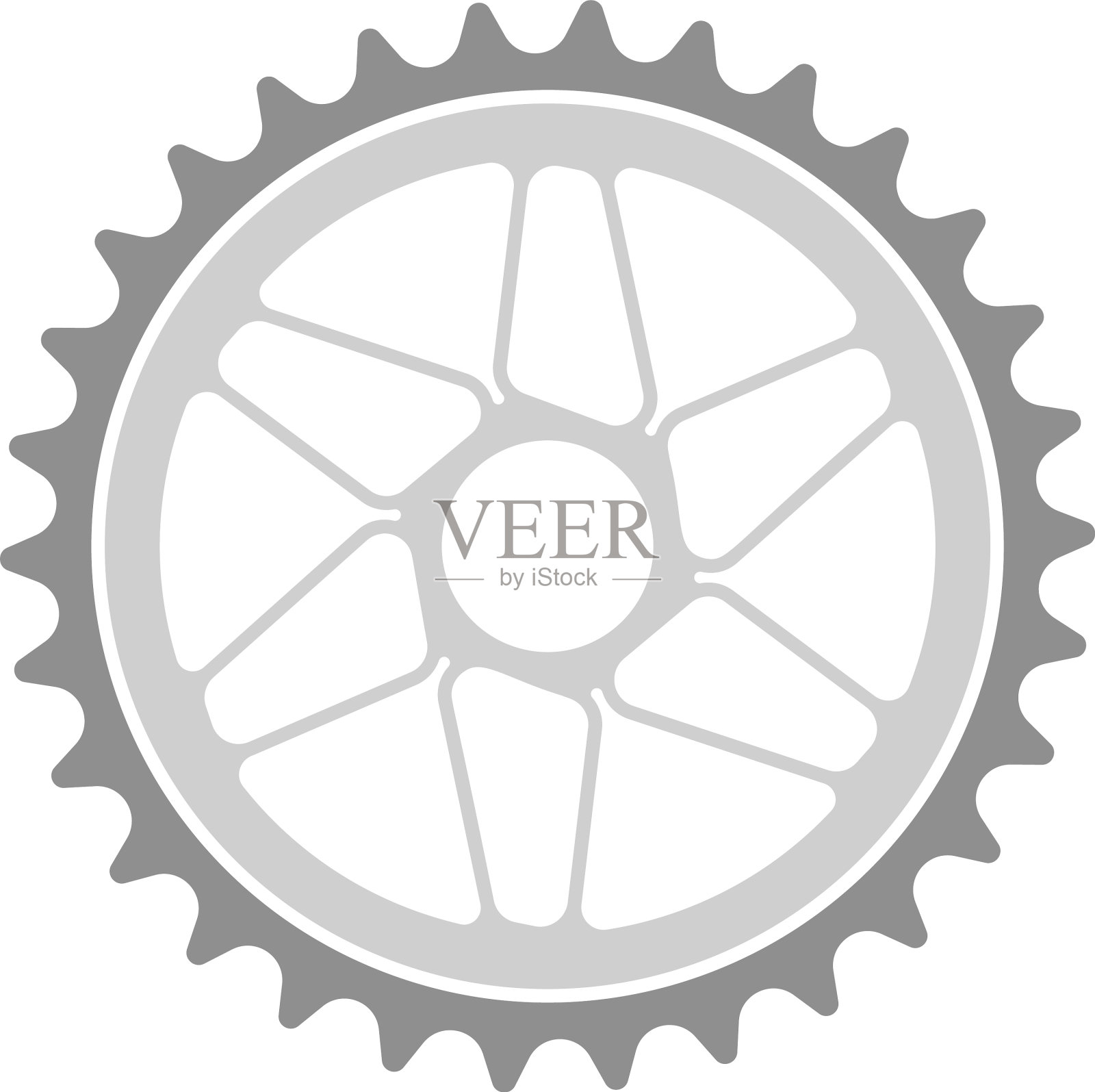 自行车齿轮明星图标图标素材