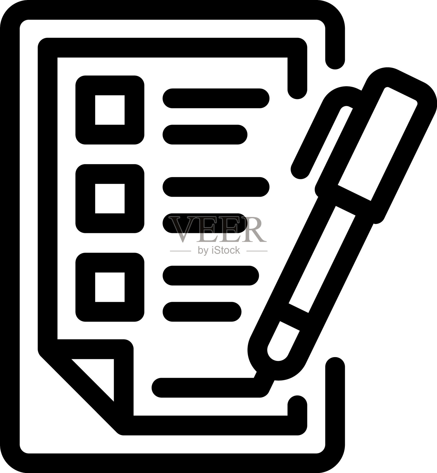 检查列表插画图片素材