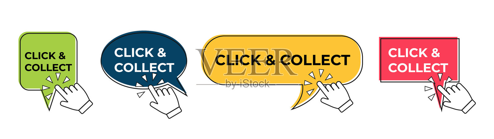 用鼠标点击一个集合插画图片素材