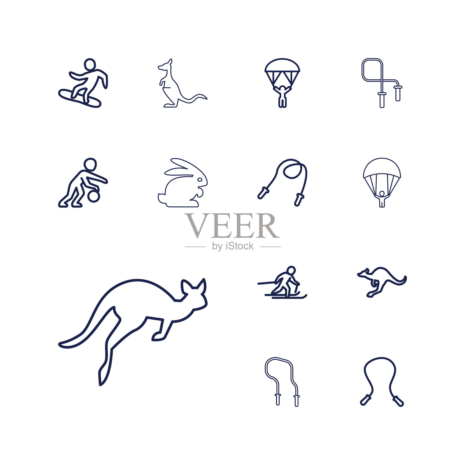 跳的图标图标素材