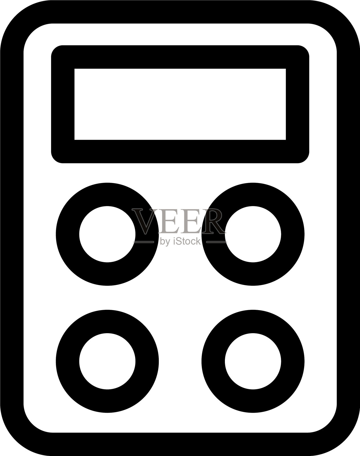 计算器图标或标志孤立符号符号图标素材