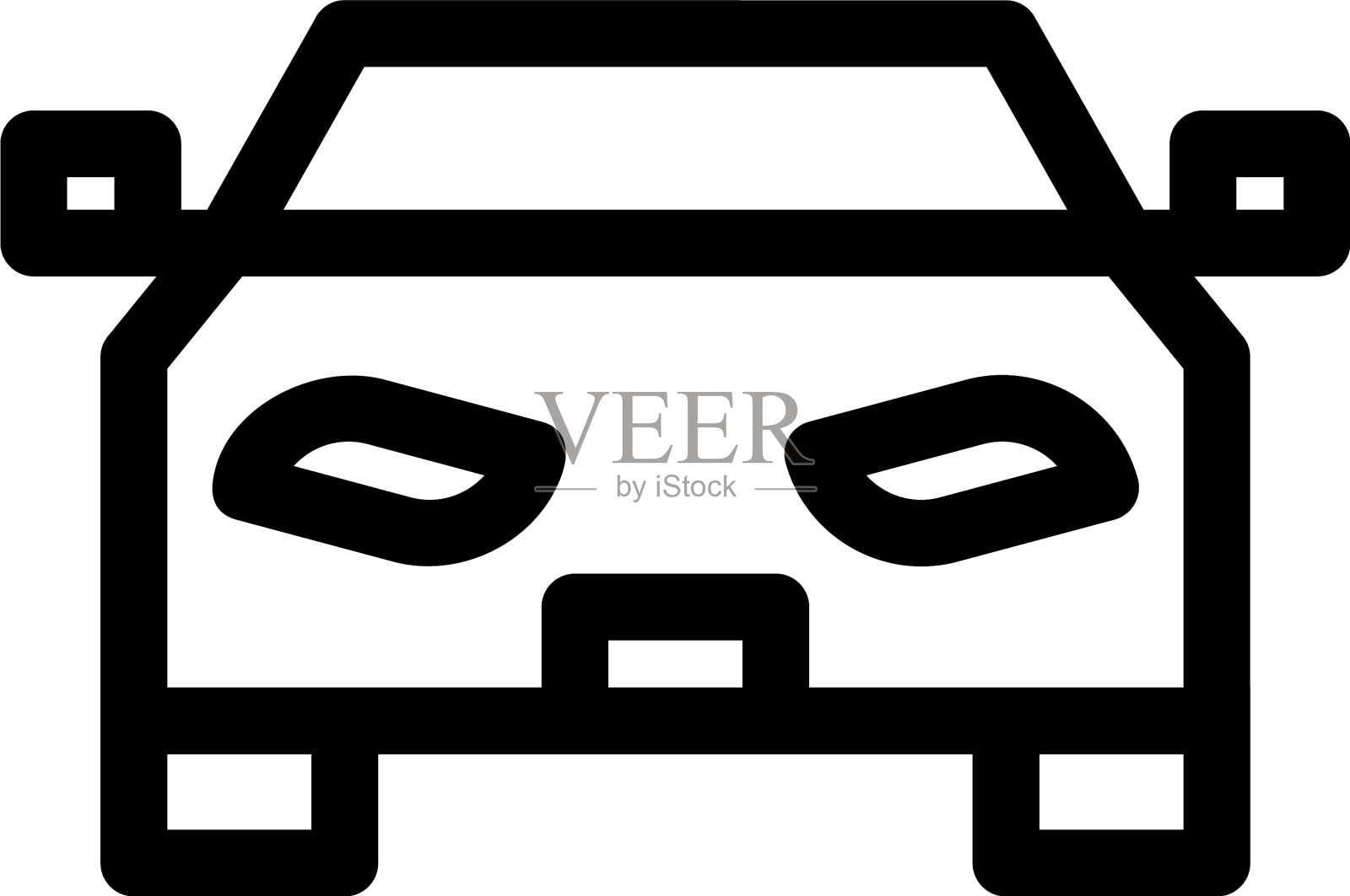 汽车标志或标志孤立标志符号设计元素图片