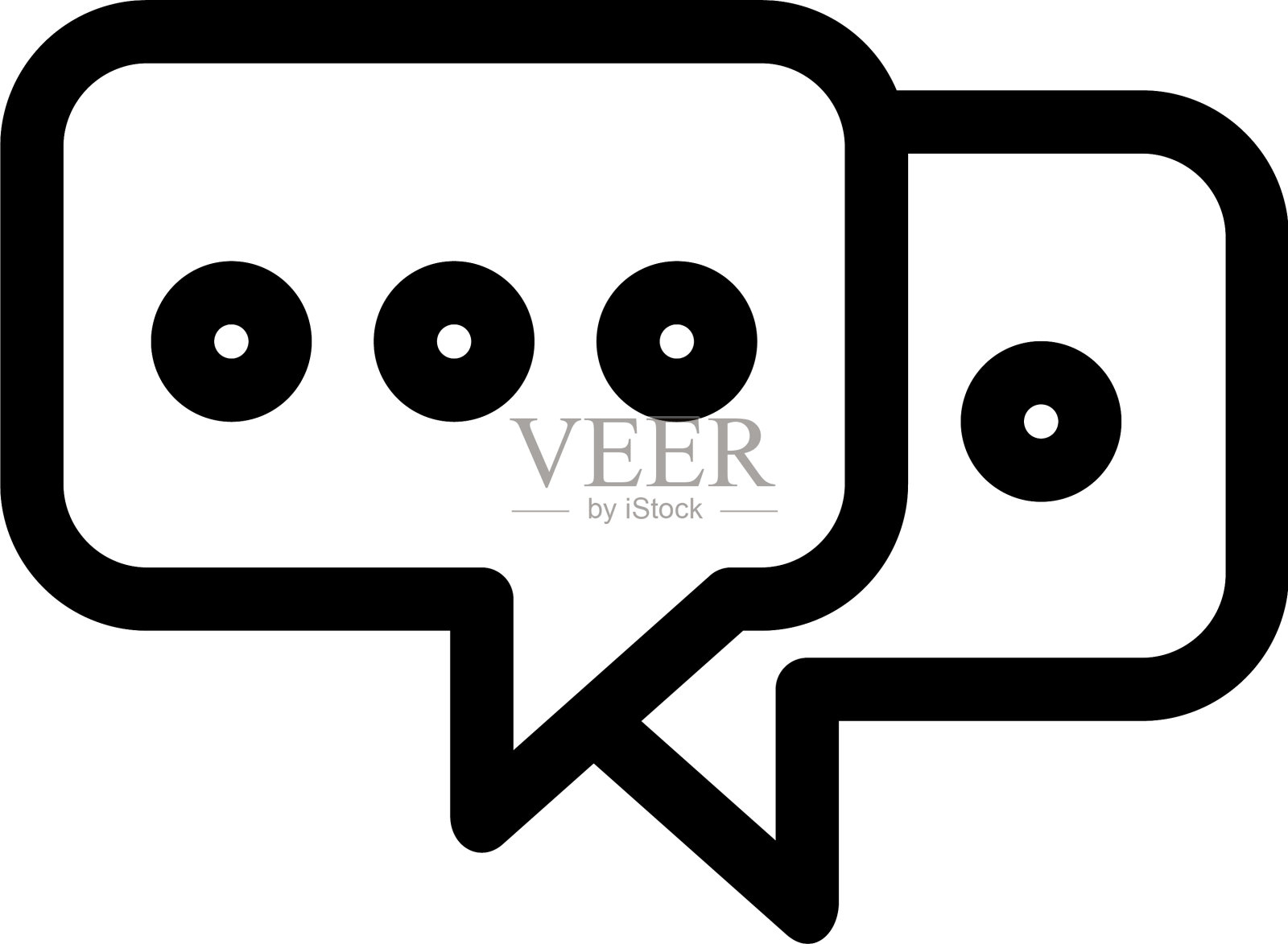 聊天图标或标志孤立符号符号图标素材