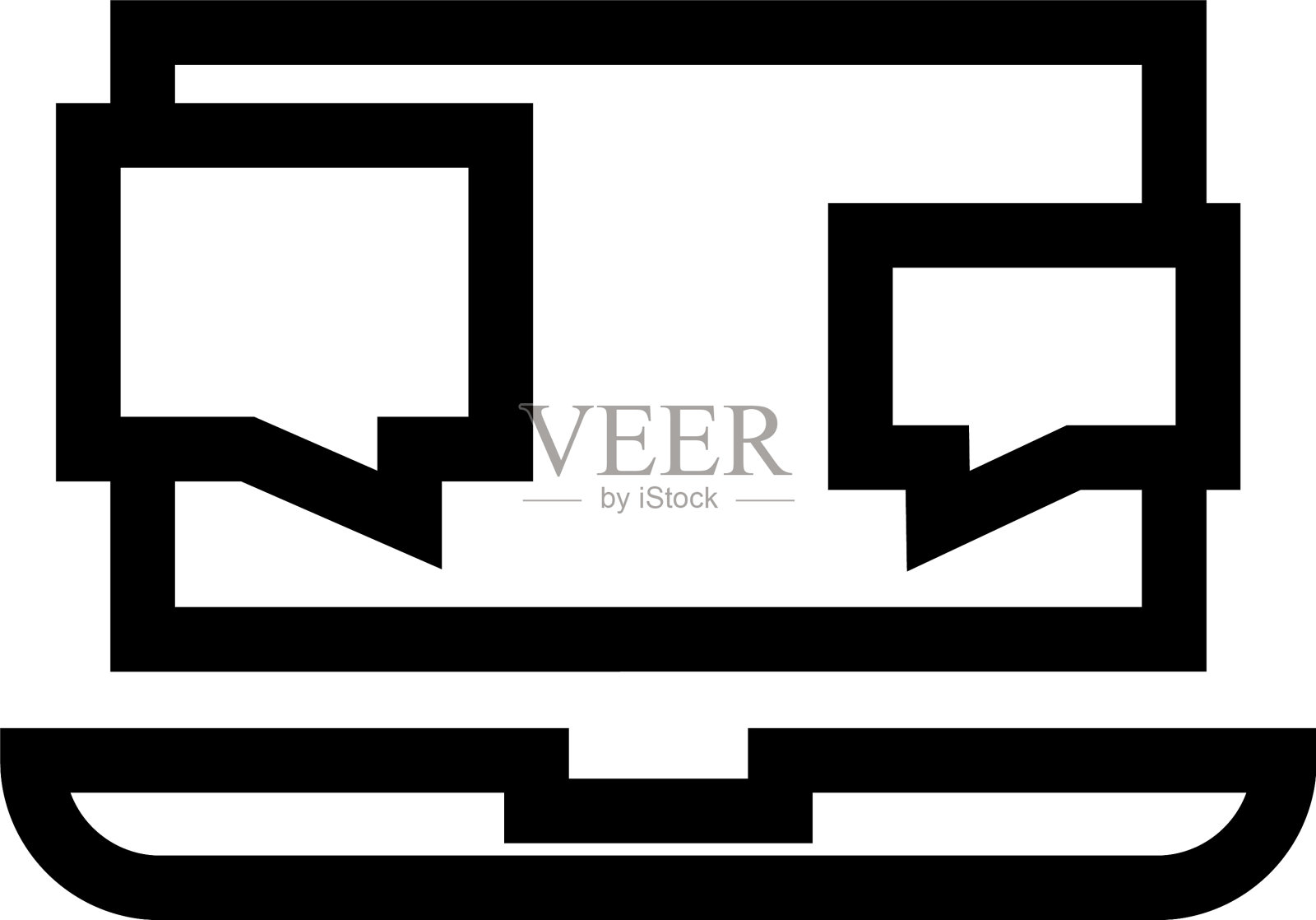 聊天图标或标志孤立标志符号设计元素图片