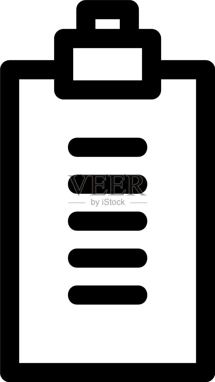 剪贴板图标或标识孤立的符号符号设计元素图片