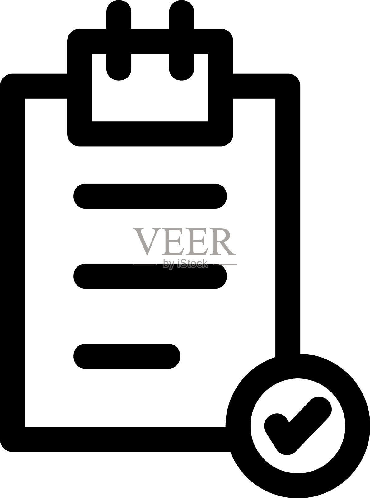 剪贴板图标或标识孤立的符号符号设计元素图片