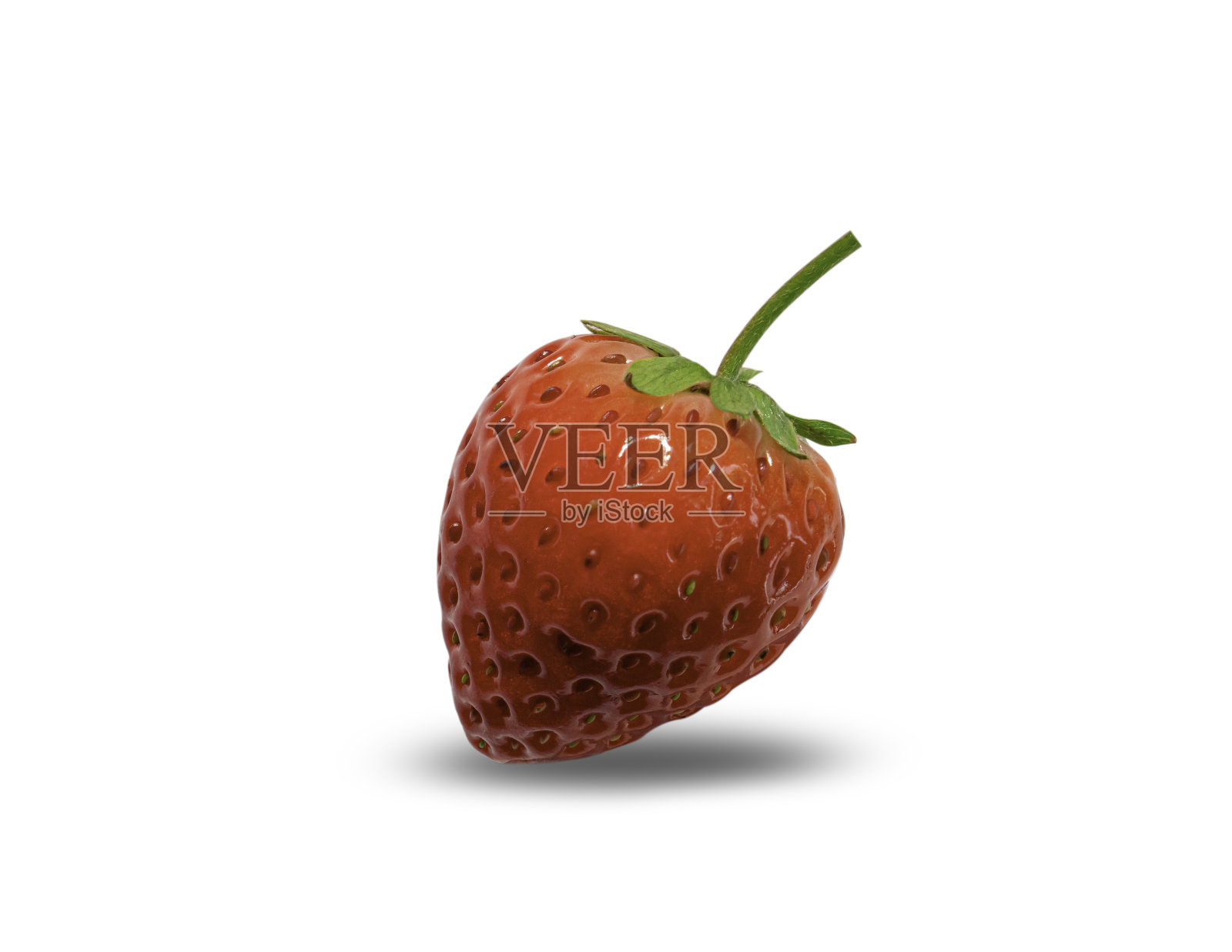 红色草莓孤立在白色背景与修剪路径照片摄影图片