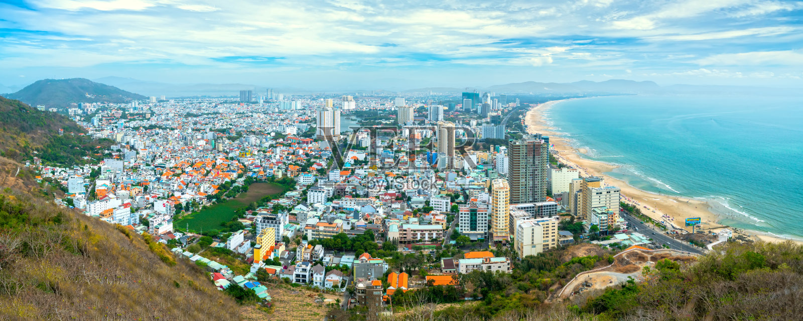越南Vung Tau鸟瞰图照片摄影图片