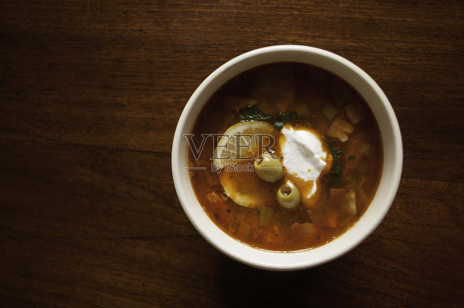 大杂烩汤组食物菜单第一俯视图照片摄影图片