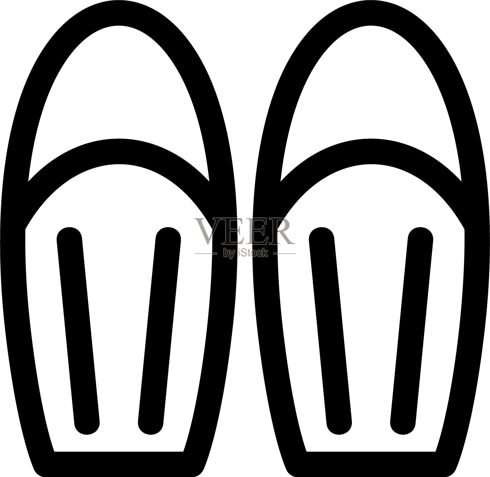 鞋标或标志孤立标志符号设计元素图片