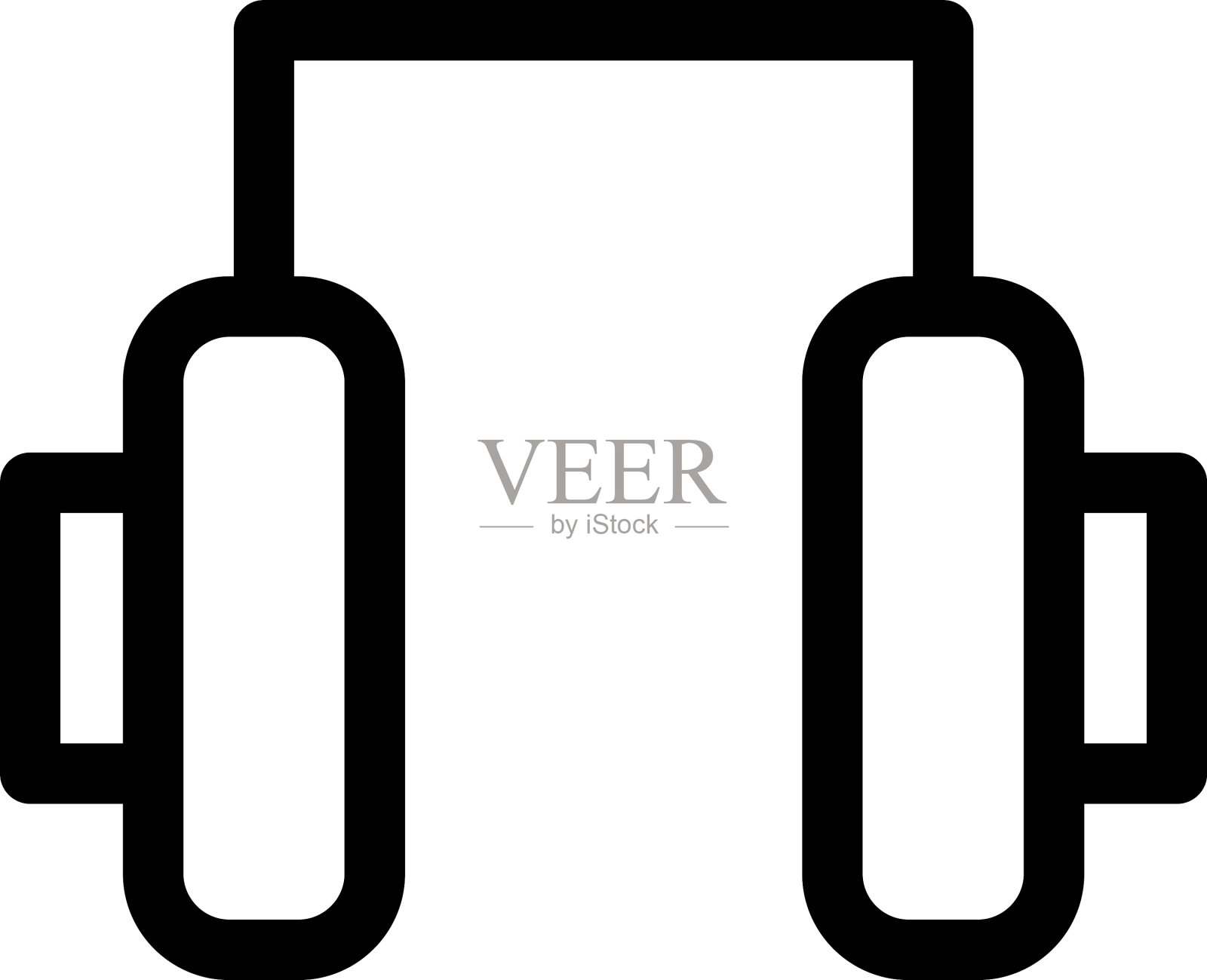 耳机图标或标志孤立符号符号设计元素图片