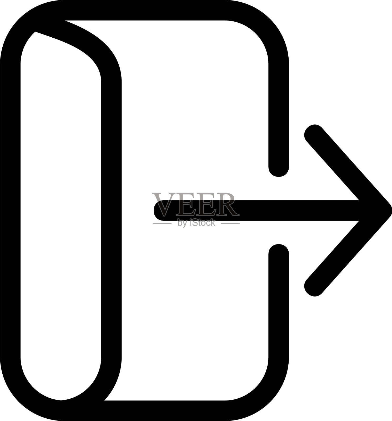 退出图标或标志孤立的标志符号图标素材