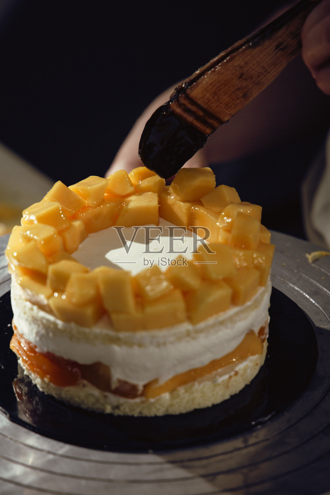 烤蛋糕照片摄影图片