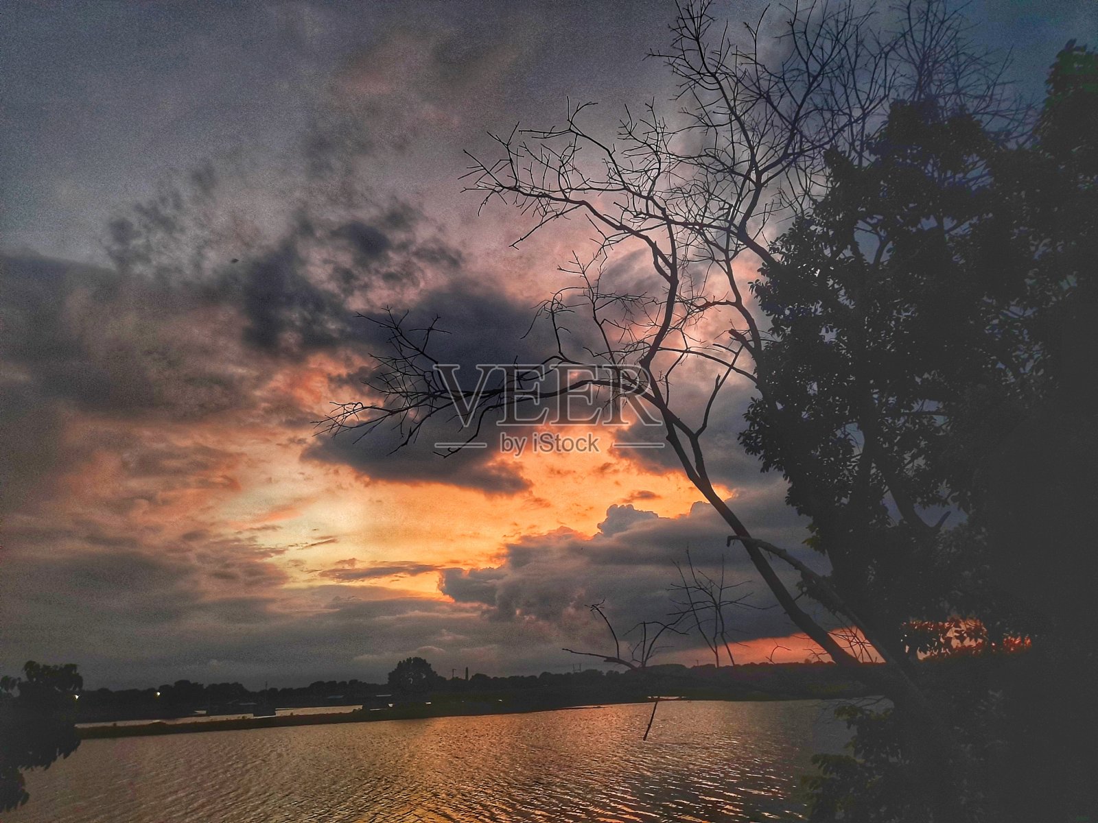 橙色的天空照片摄影图片