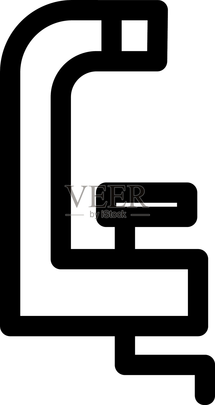 G箝位图标或标志孤立符号符号设计元素图片