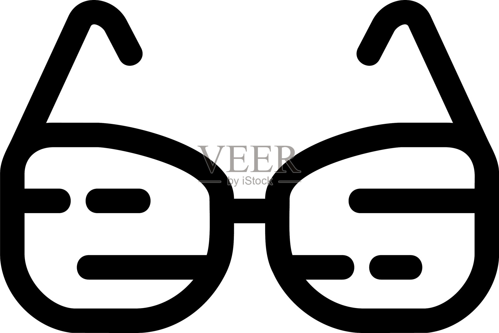 眼镜图标或标志孤立标志符号设计元素图片