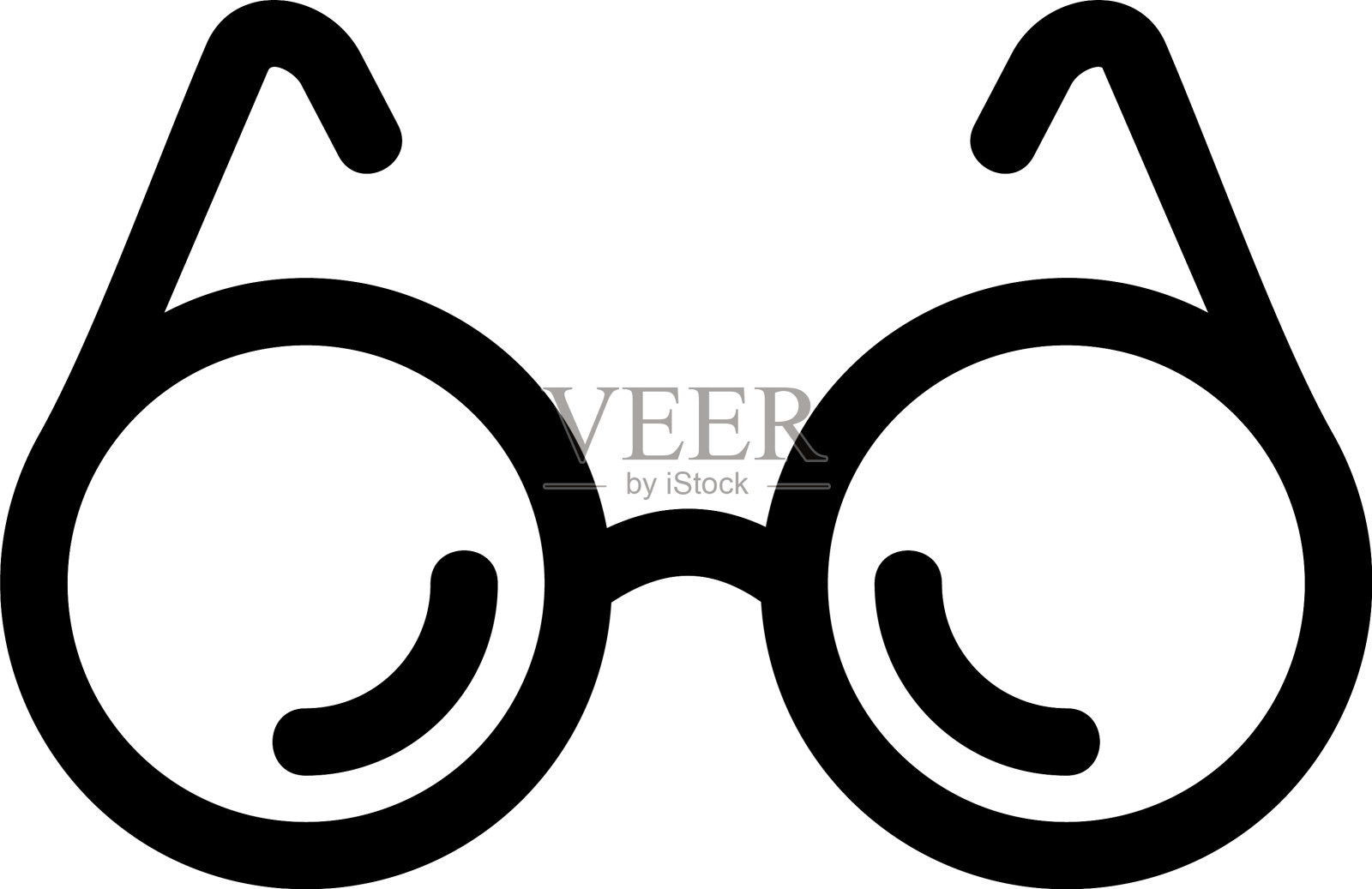 眼镜图标或标志孤立标志符号设计元素图片