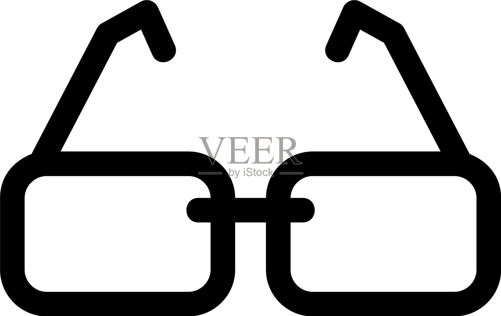 眼镜图标或标志孤立标志符号设计元素图片