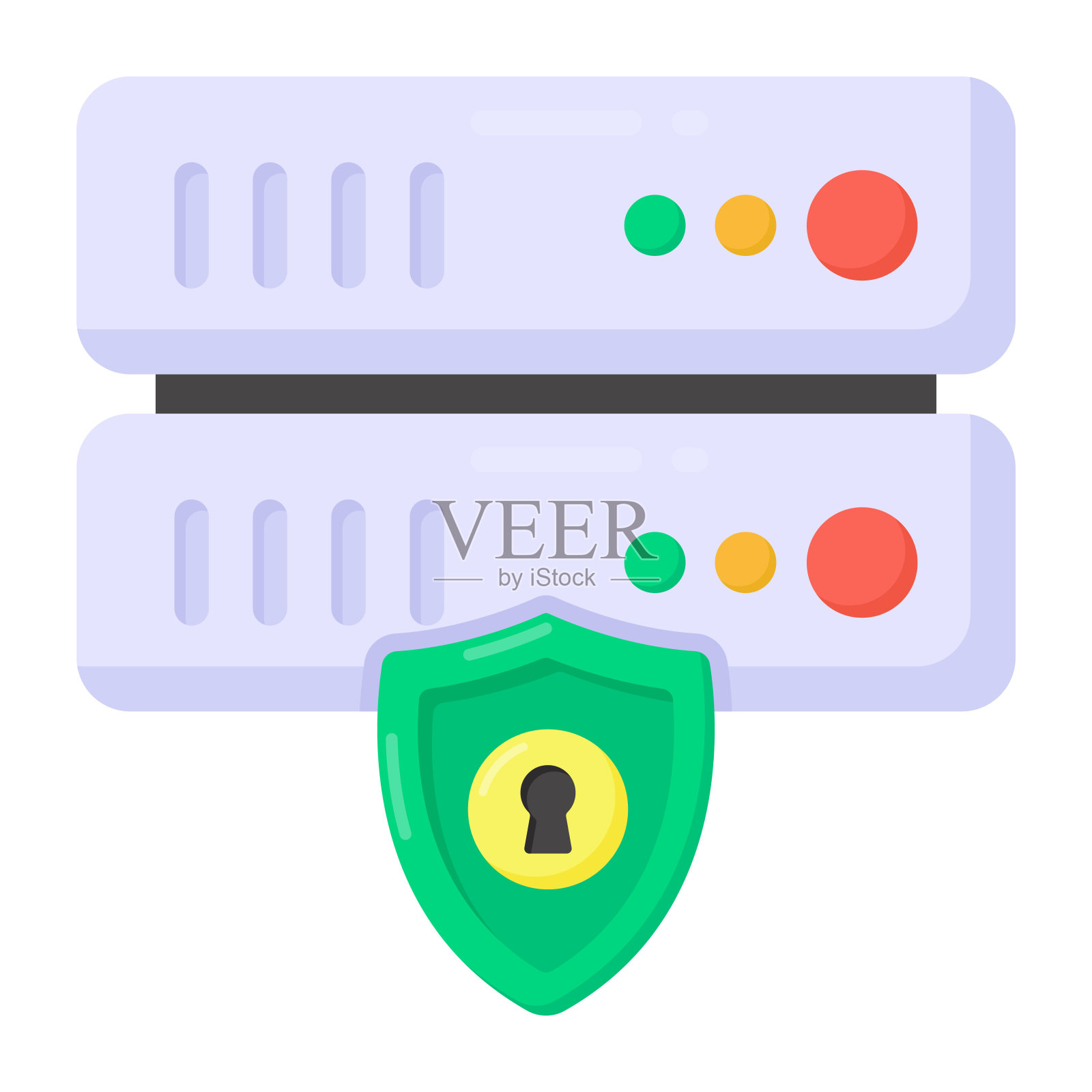 服务器安全插画图片素材