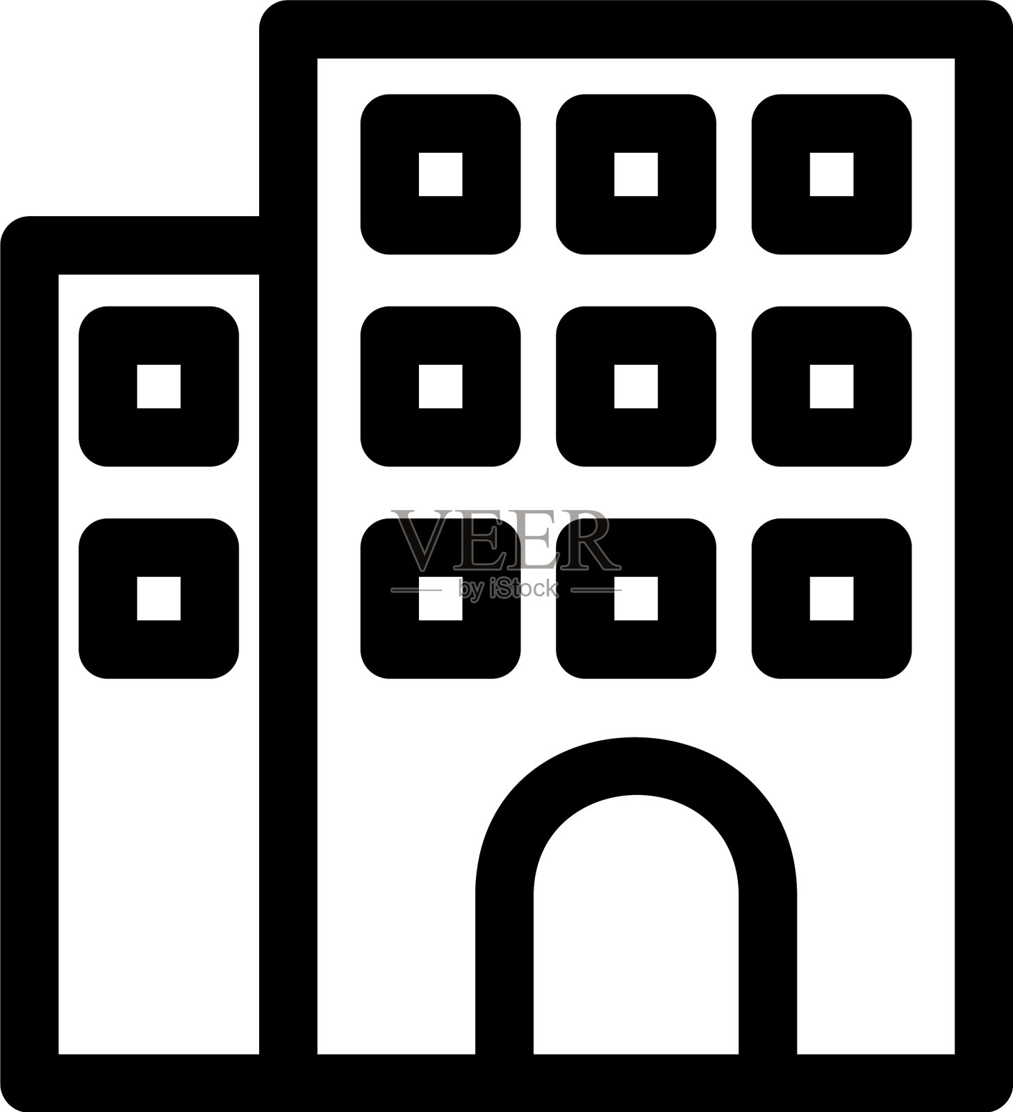 酒店标志或标志孤立标志符号图标素材