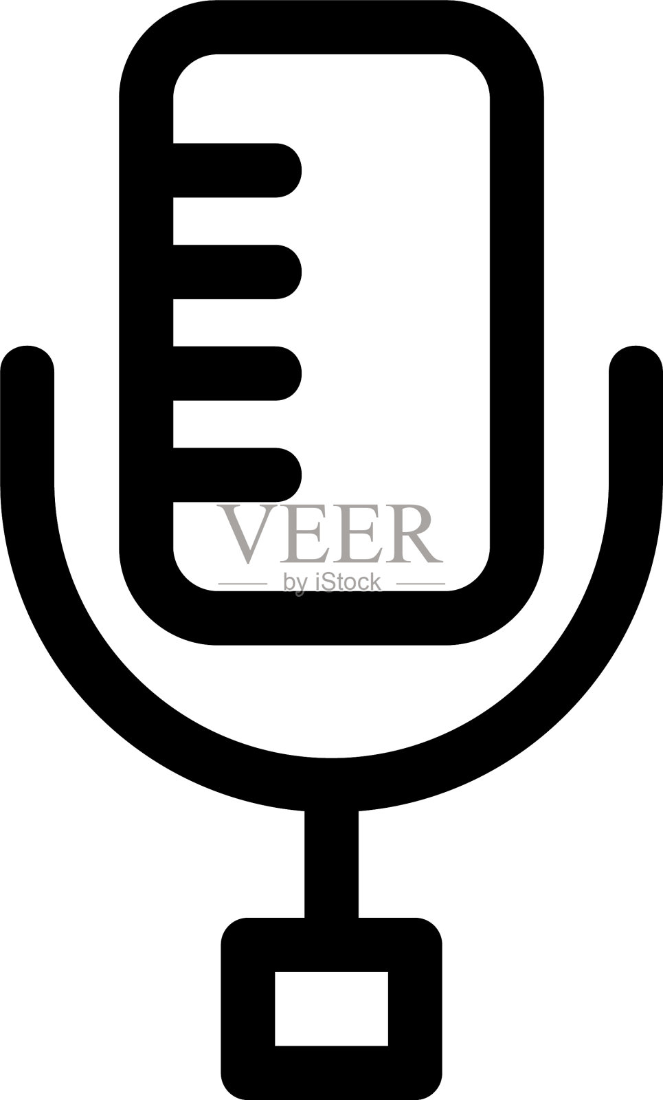 麦克图标或标志孤立标志符号设计元素图片