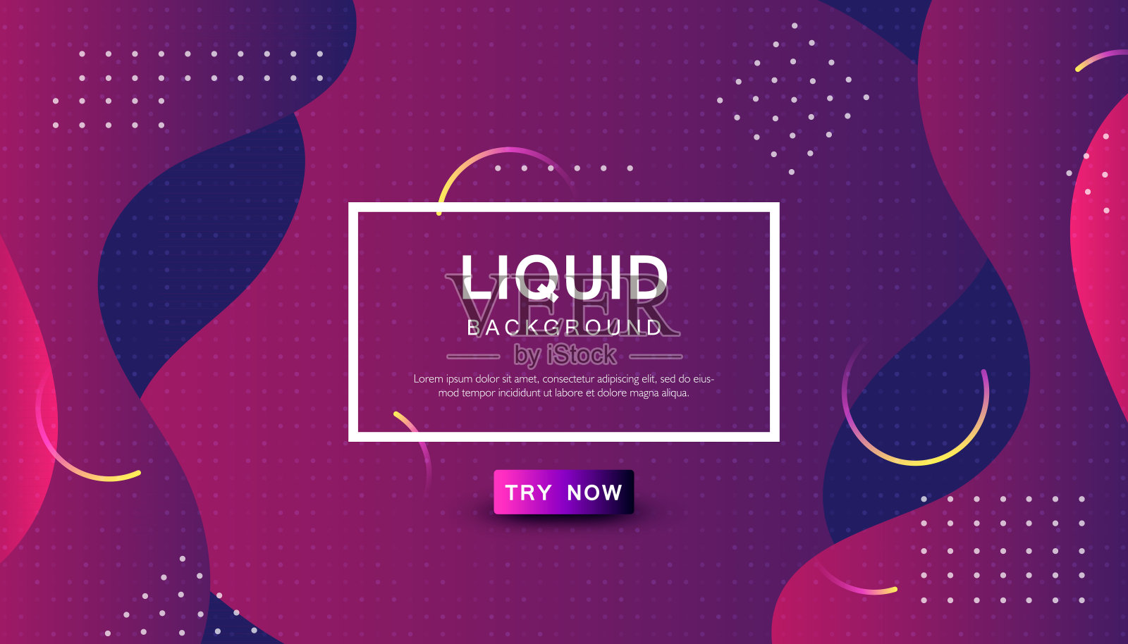 紫色液体色背景。动态纹理几何元素设计插画图片素材