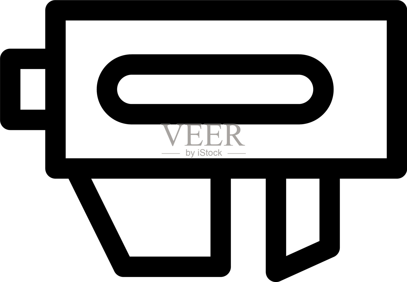 钉枪图标或标志孤立标志符号设计元素图片