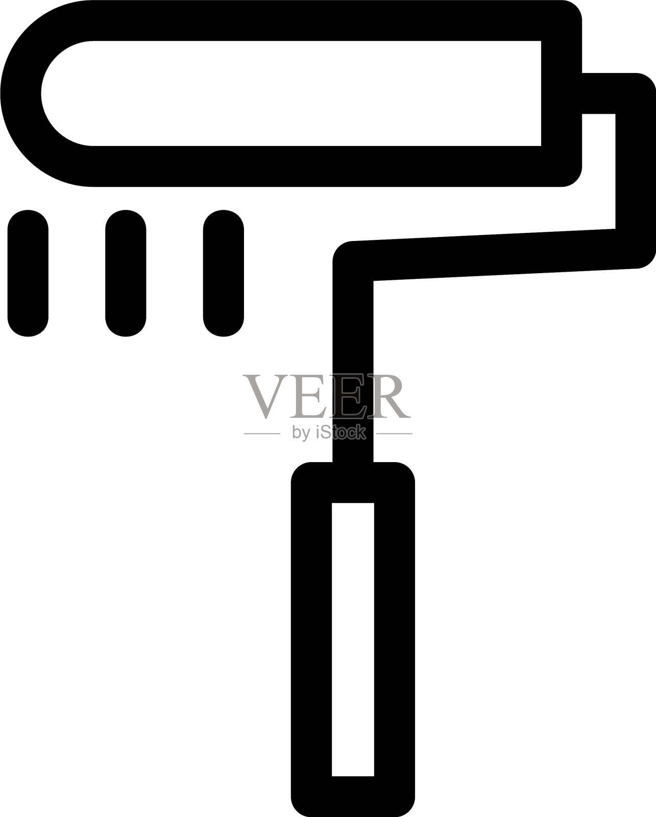 油漆图标或标志孤立标志符号设计元素图片