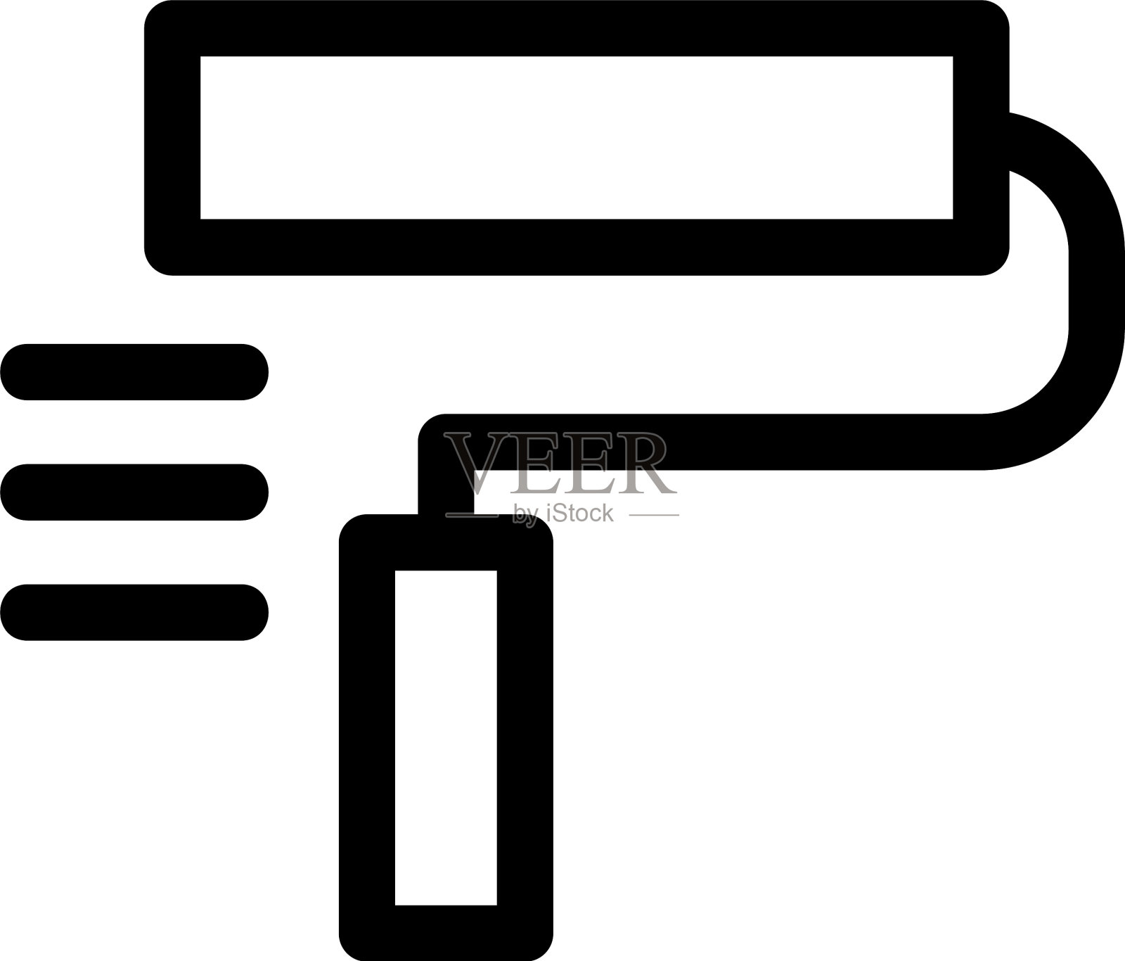 油漆图标或标志孤立标志符号设计元素图片