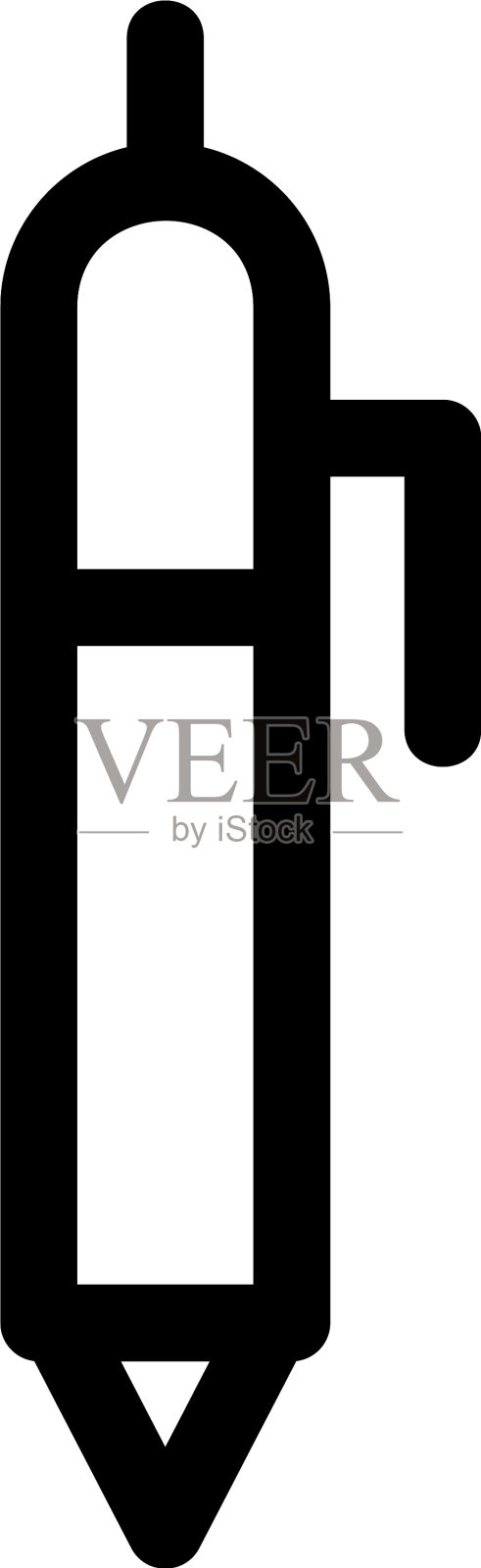 钢笔图标或标志孤立符号符号设计元素图片