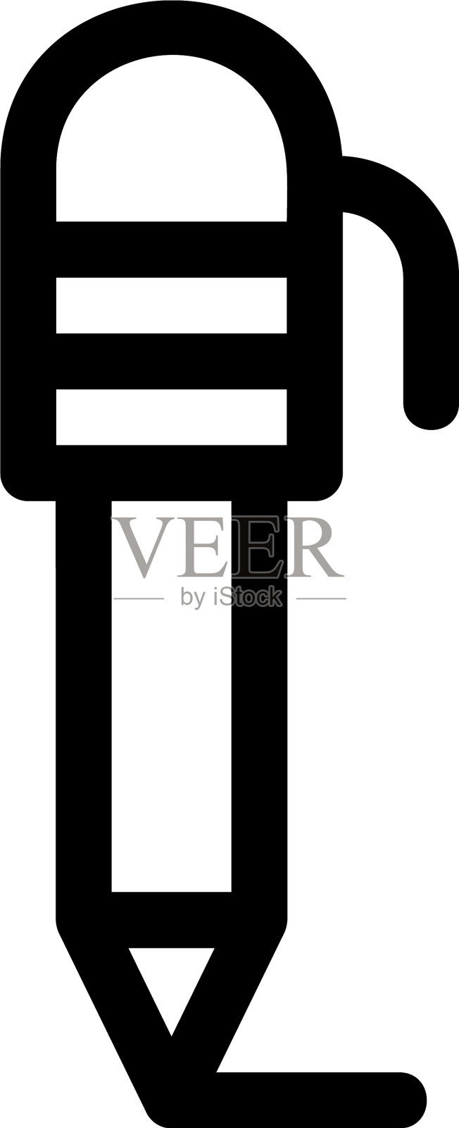 钢笔图标或标志孤立符号符号设计元素图片