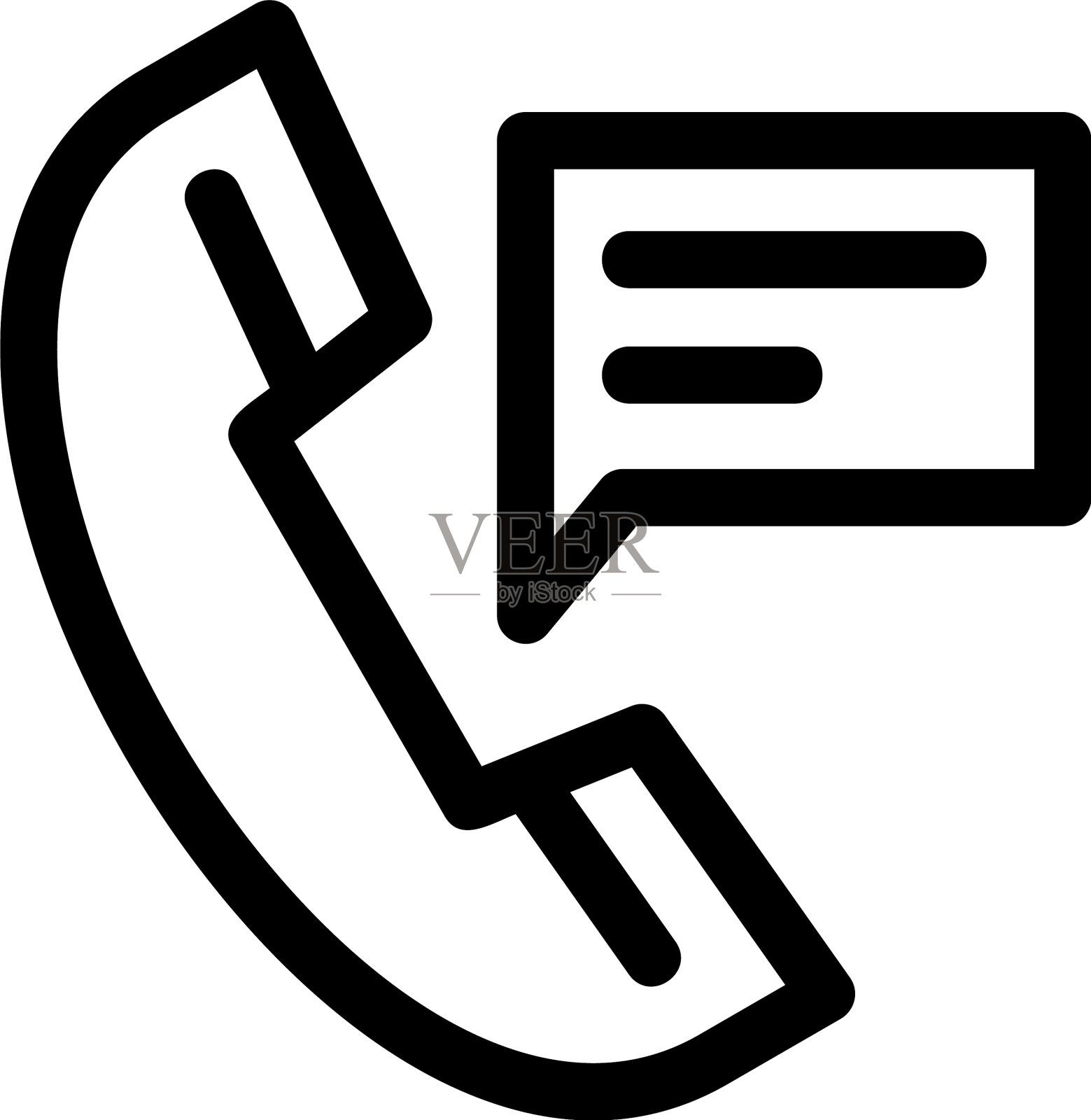 电话图标或标志孤立标志符号设计元素图片