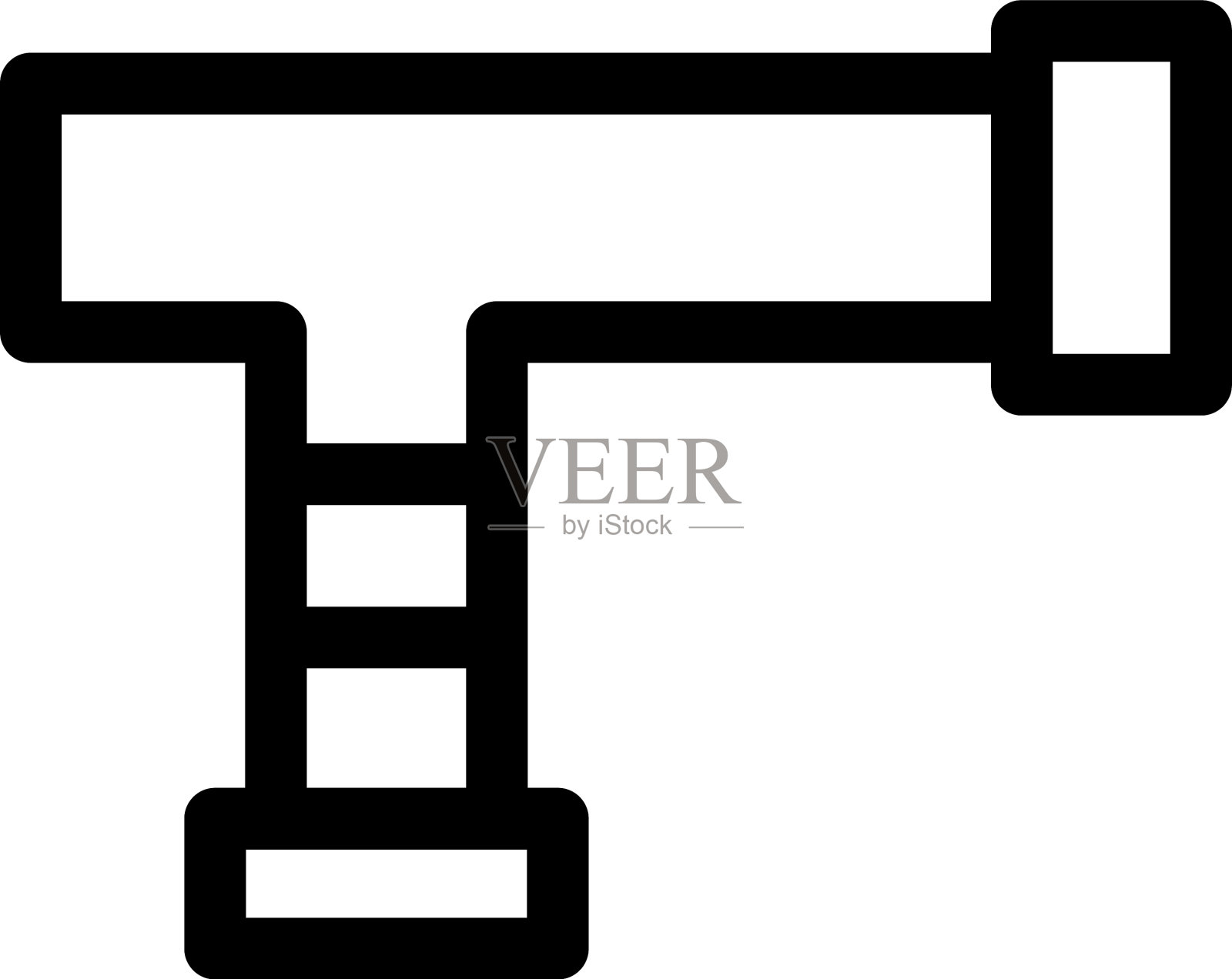 管道图标或标志孤立符号符号图标素材