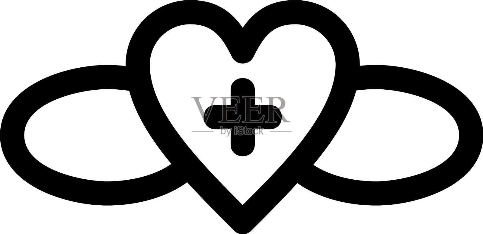 浪漫的标志或标志孤立的标志符号图标素材