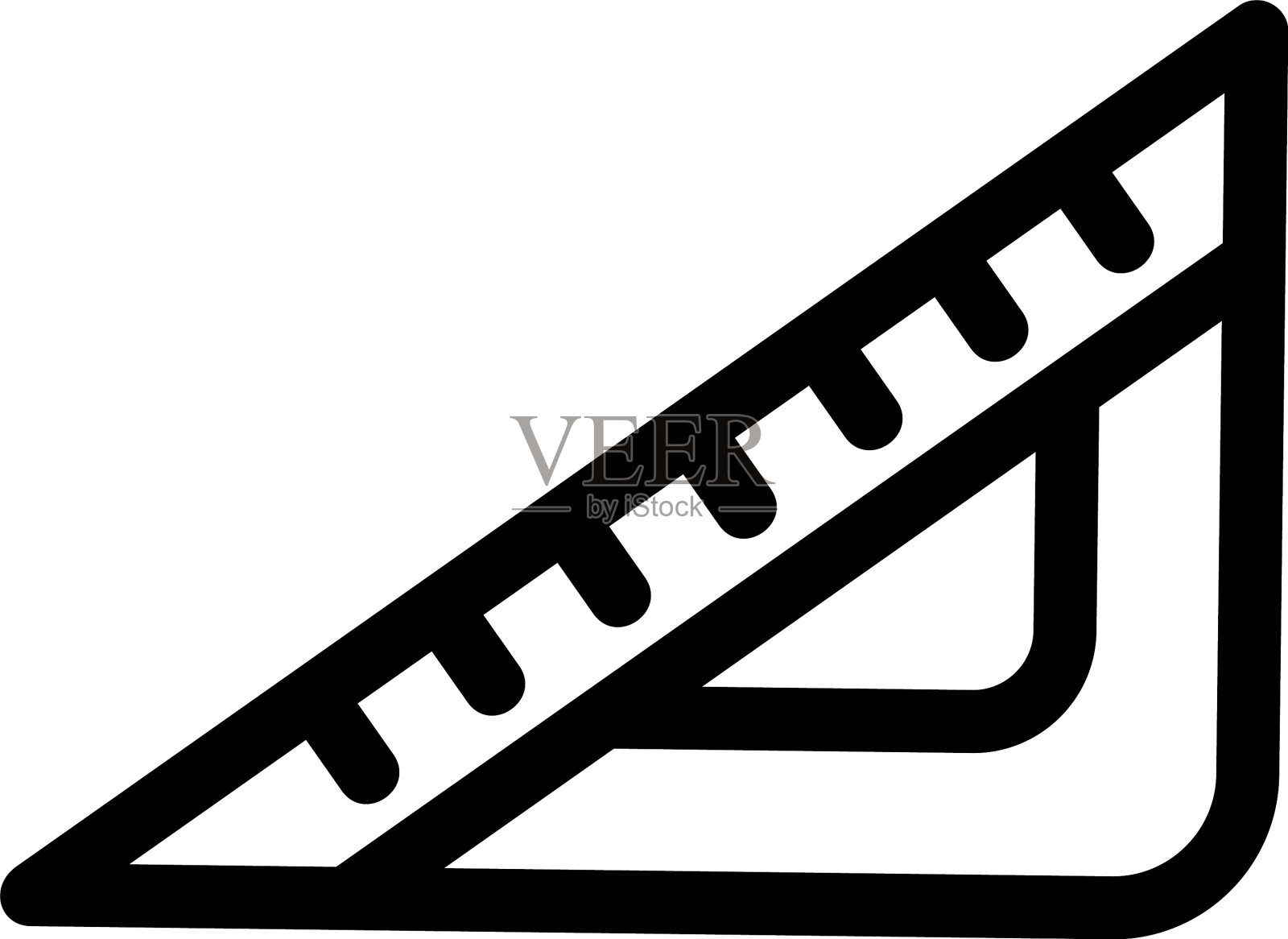 标尺图标或标志孤立符号符号图标素材