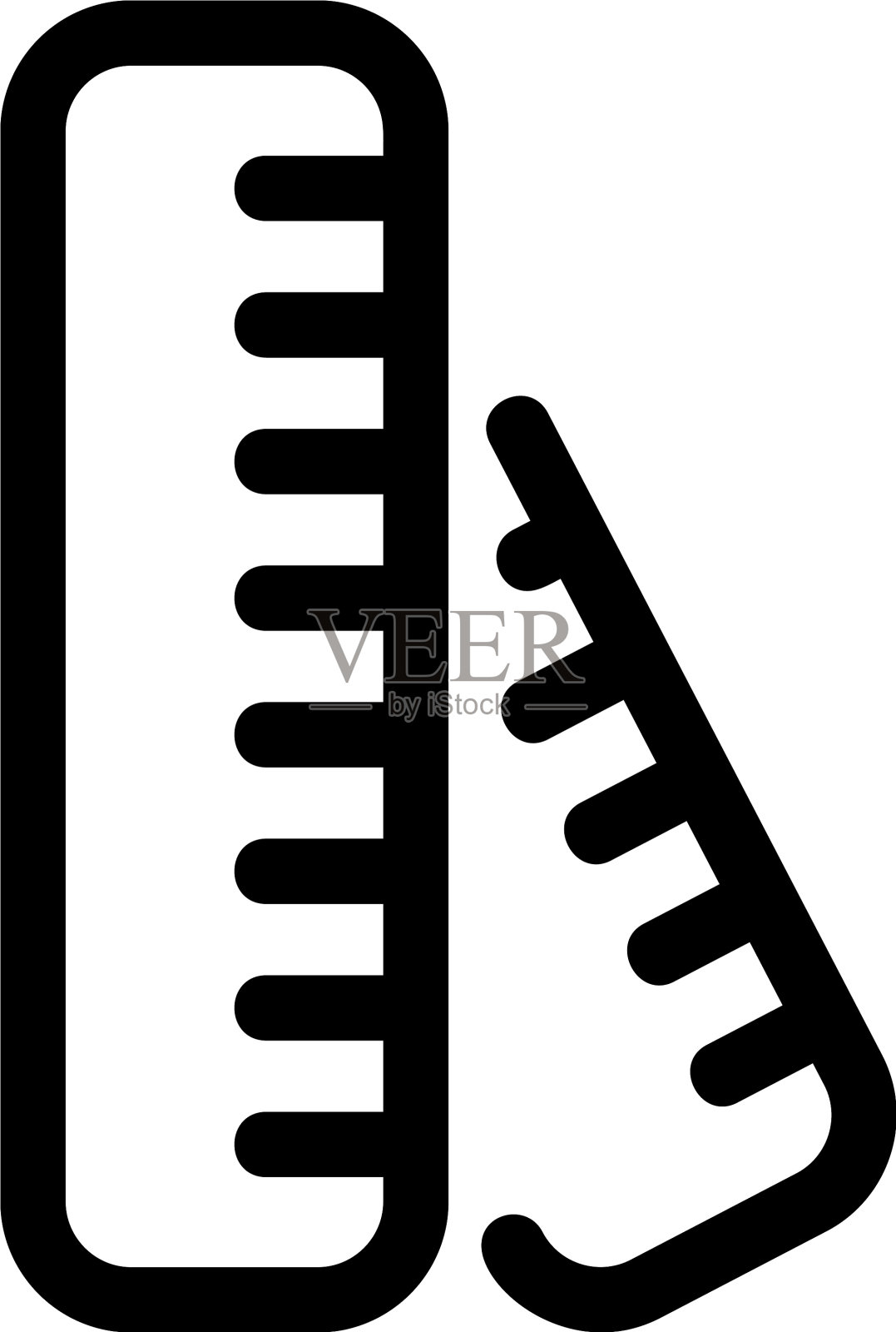 标尺图标或标志孤立符号符号设计元素图片